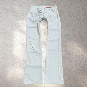 Vtg Freesoul White Low Rise Flare Pants